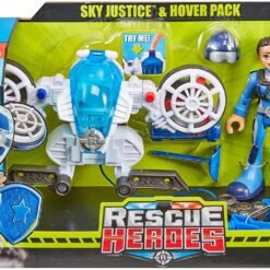 Juguete De Rescue Heroes Sky Justicia Shield Con Propulsores_1
