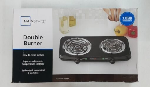 Parrilla Electrica Mainstays Doble Hornilla Double Burner _8