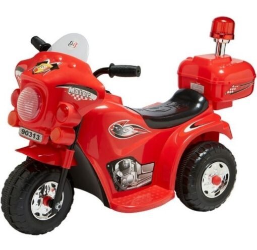 Motocicleta Electrica Montable Policia Infantil Motobiker_0