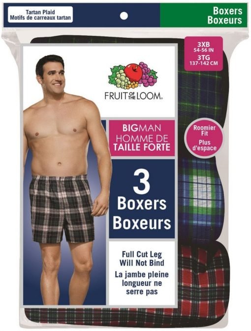 Boxers Fruit The Loom Hanes Caballero Tallas Extras 5xl _5