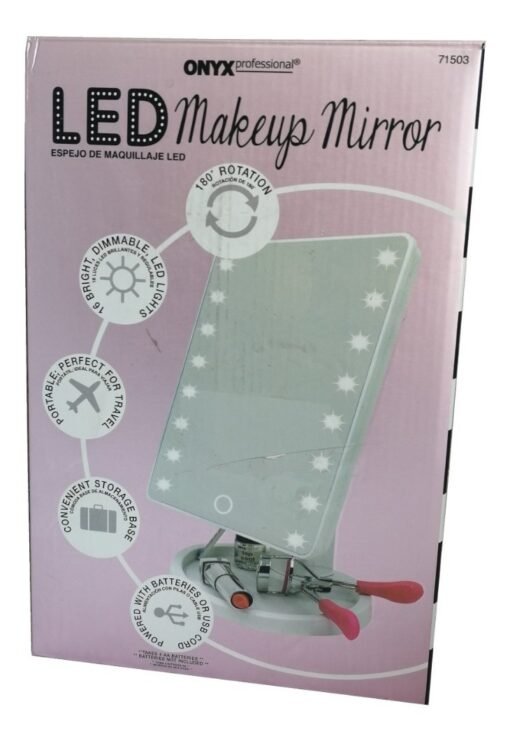 Espejo Maquillaje Luz Led Usado Profesional Touch 180 Grados_0