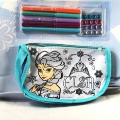 Bolsa Lapicera Mochila Infantil Colorear Disney Frozen 2pack_2