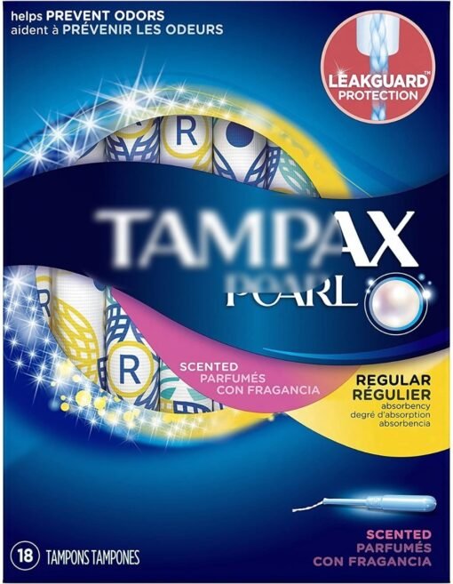 Tampones Tampax Pearl 18 Piezas Con Aroma Regular Scented Ta_1