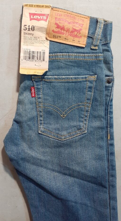 Pantalon Niño Levis Strauss 505 Regular 510 Skinny Mezclilla_12