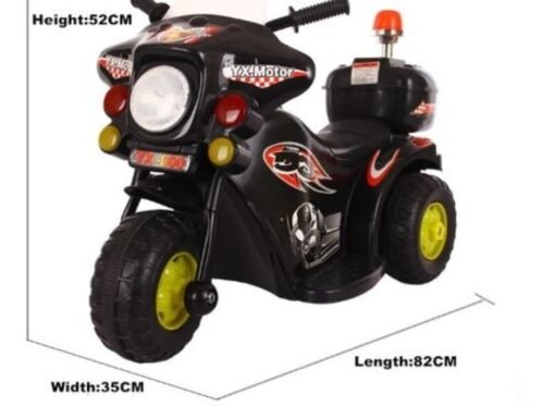 Motocicleta Electrica Montable Policia Infantil Motobiker_25