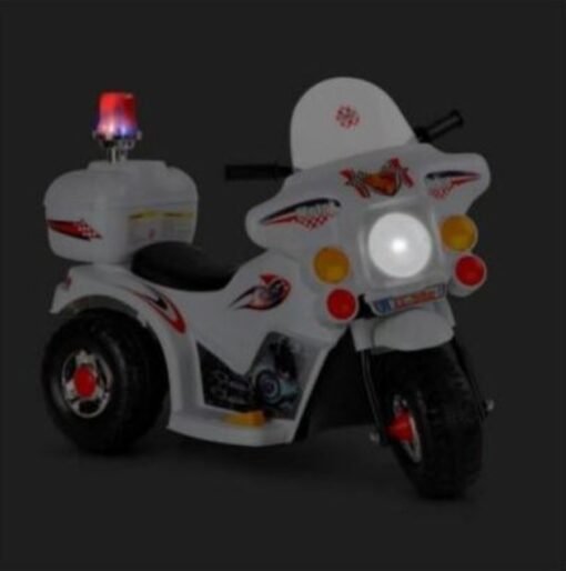 Motocicleta Electrica Montable Policia Infantil Motobiker_20