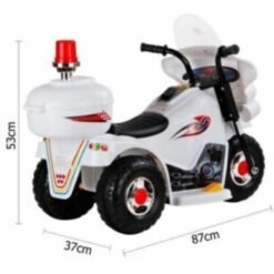 Motocicleta Electrica Montable Policia Infantil Motobiker_18