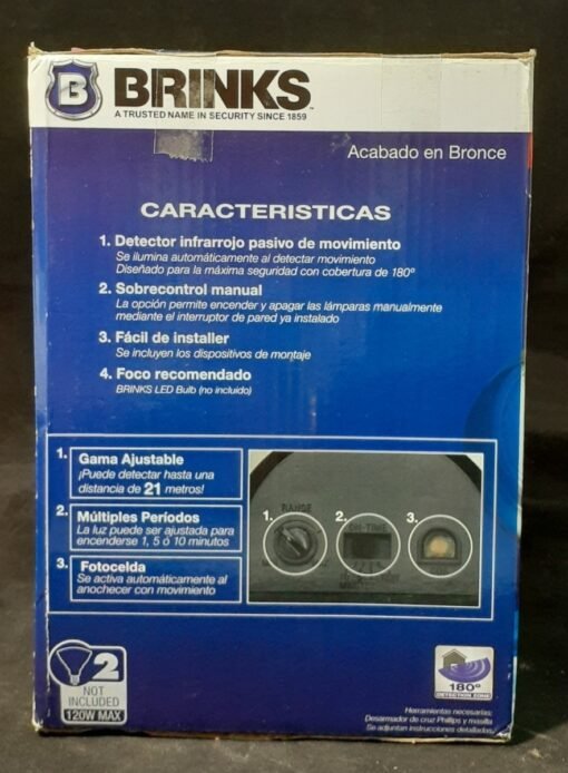 Arbotante Usado Led Estructura Lampara Sensor Movimiento _8