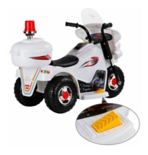 Motocicleta Electrica Montable Policia Infantil Motobiker_16