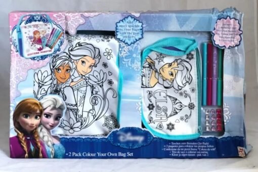 Bolsa Lapicera Mochila Infantil Colorear Disney Frozen 2pack_7