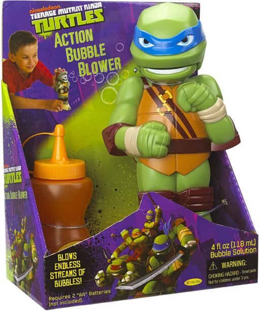 Tortugas Ninja Accion Soplador Burbujas Con Liquido Juguete_1