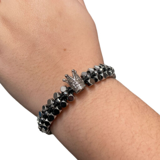 Pulsera Brazalete Ajustable Zirconia Dif Modelo Hombre Mujer_9