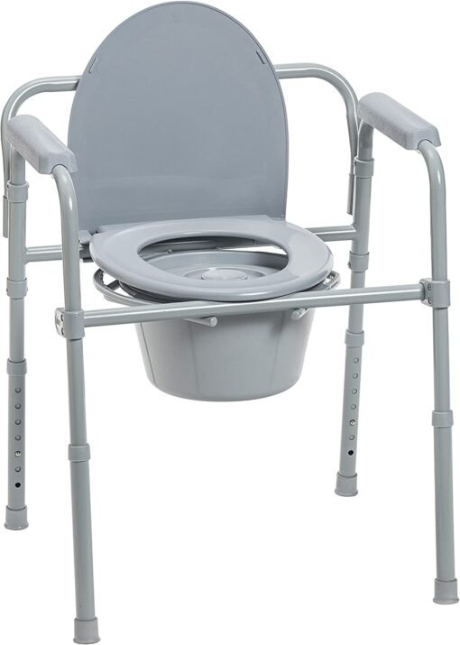 Silla De Baño Cabecera Plegable Acero Asiento Profundo Drive_1