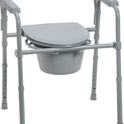 Silla De Baño Cabecera Plegable Acero Asiento Profundo Drive_2