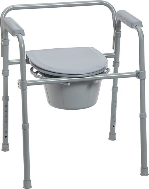 Silla De Baño Cabecera Plegable Acero Asiento Profundo Drive_2