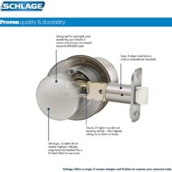 Cerradura Perilla Schlage Entrada Con Llave Georginea Knob_7