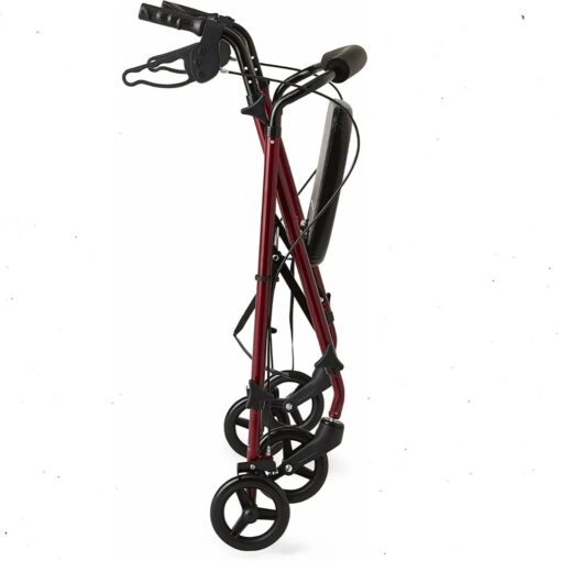 Andador Caminador De Acero Rollator Asiento Plegable Medline_3