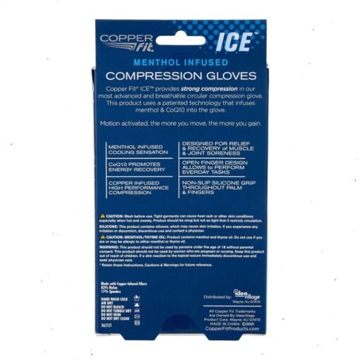 Guantes Copper Fit compresión con infusión mentol de hielo_2