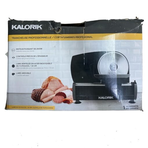 Cortadora Rebanador De Carne Kalorik Electrico Food 200 w_1