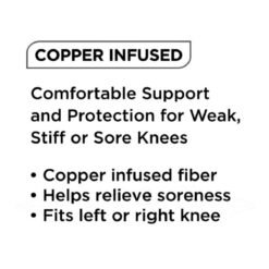 Rodillera Compresion Soporte Infusion De Cobre Unisex Equate_3