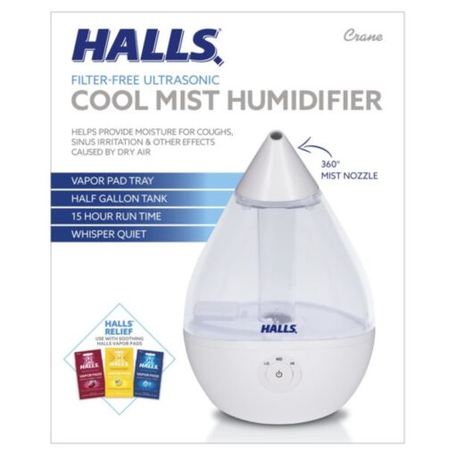 Humidificador Crane Halls De Gotas Vapor Frio 0.5 Galones_2