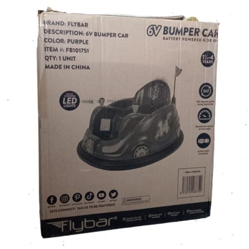 Carrito Chocon Flybar Bumper Car Correpasillos Luces Led 6V_4