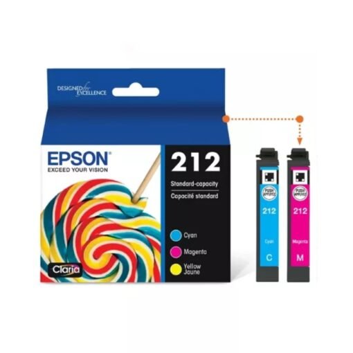 Cartucho Toner EPSON 212 Tinta Capacidad Estandar Rosa Azul_0