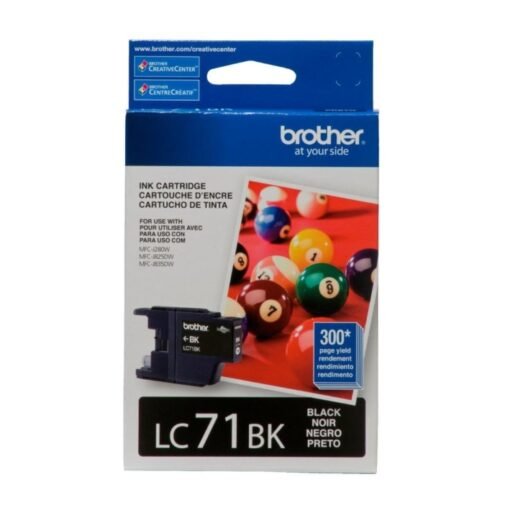 Tinta Brother Lc71bk Negro 300 Paginas Rendimiento Estandar_1