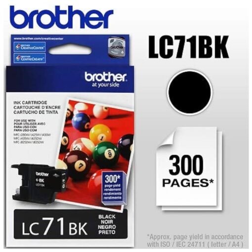 Tinta Brother Lc71bk Negro 300 Paginas Rendimiento Estandar_2