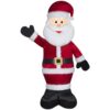 Inflable Navideño Santa Claus Papa Noel Con Luces Peluche 2M_0