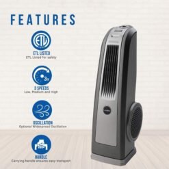 Ventilador Lasko 4924 De Alta Velocidad 3 Velocidades Gris_1