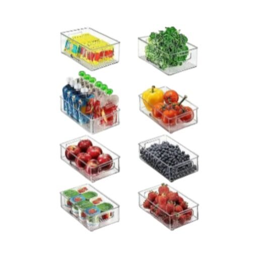 Organizador Para Refrigerador Contenedor Antideslizante 2 pz_0