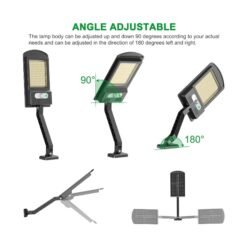 Lampara Solar Reflector Luz Led Sensor Movimiento Exteriores_5