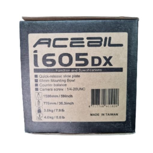 Tripode Acebil I-605DX Prosumer Sistema Profesional Estuche_3