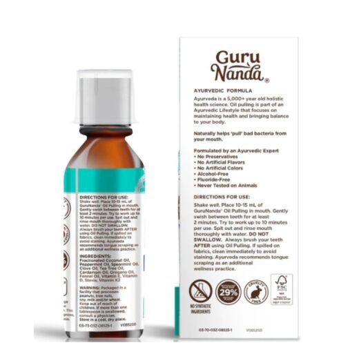 Gurunanda Enjuague Bucal Natural Pulling Oil Coco + Menta_3