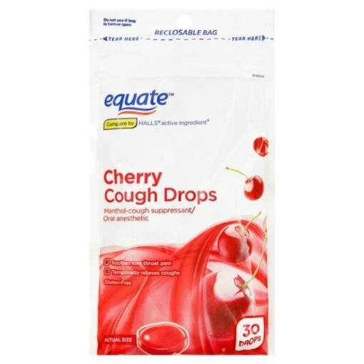 Equate Pastillas Alivio Tos Garganta Cereza Cherry 30 Piezas_0