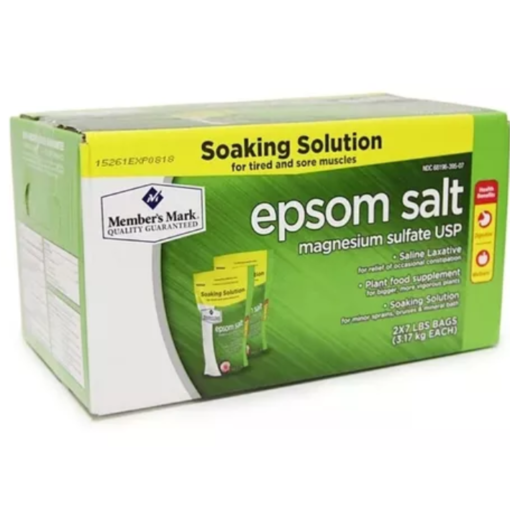 Epsom Salt Members Mark 3kg Bolsas Sulfato Magnesio Laxante_3