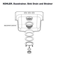 Kohler Colador Fregadero de 4-1/2 Pulgadas Acero Inoxidable_4