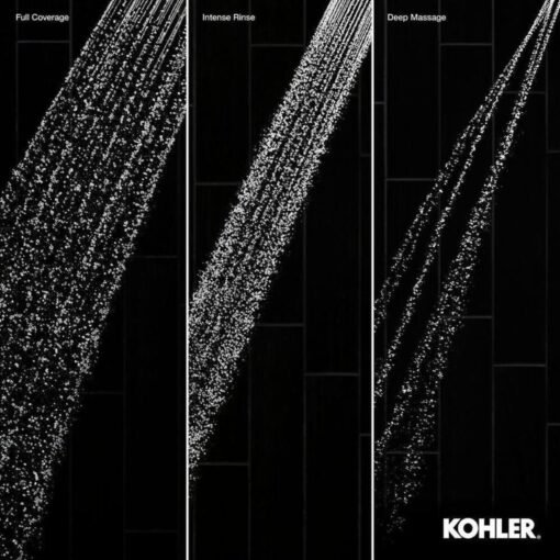 Kohler Cabezal Regadera Ducha Mano 3 Patrones Cromo Pulido_3