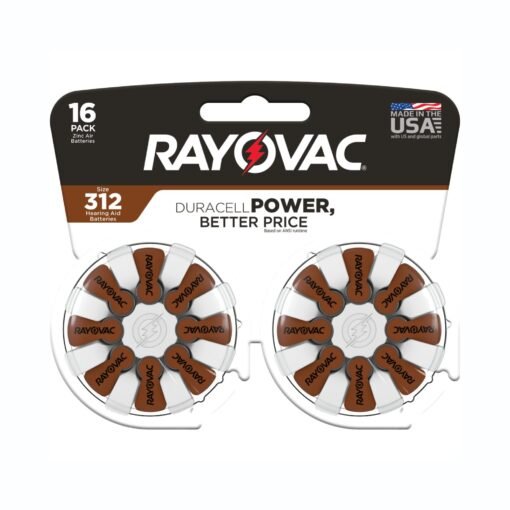 Rayovac Baterias Para Audifonos Tamaño 312 Paquete 16 Piezas_0