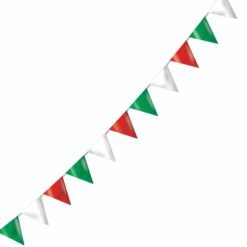 Banderin Triangular Tricolor Fiestas Patrias Mexicanas 10m_2