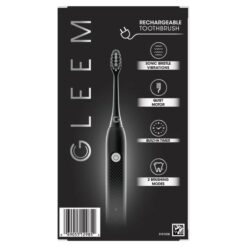 Cepillo Electrico Recargable Gleem De Color Negro Midnight_3