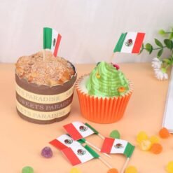 50 Palillos Banderitas Mexico Para Botanas Fiestas Patrias_4