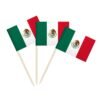 50 Palillos Banderitas Mexico Para Botanas Fiestas Patrias_0