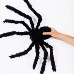 Araña Gigante 75cm Tarantula Decorativa Broma Halloween Negr_1