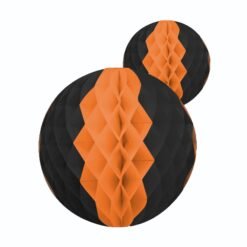 Esfera De Papel Chica Halloween Fiestas 14cm Diametro 6 Pack_3