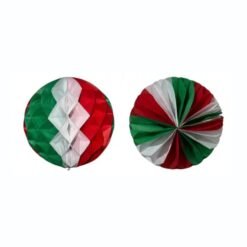 Esfera Tricolor Jumbo Colgante Para Fiestas Patrias Mexicana_2