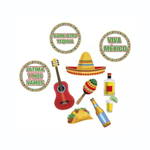 10 Photo Prop Para Fiestas Patrias Figuras Mexicanas 10 Pack_2