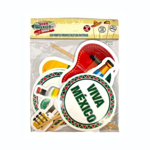 10 Photo Prop Para Fiestas Patrias Figuras Mexicanas 10 Pack_0