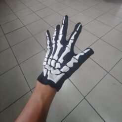 Guantes Esqueleto Calavera Para Disfraz Fiesta De Halloween_4